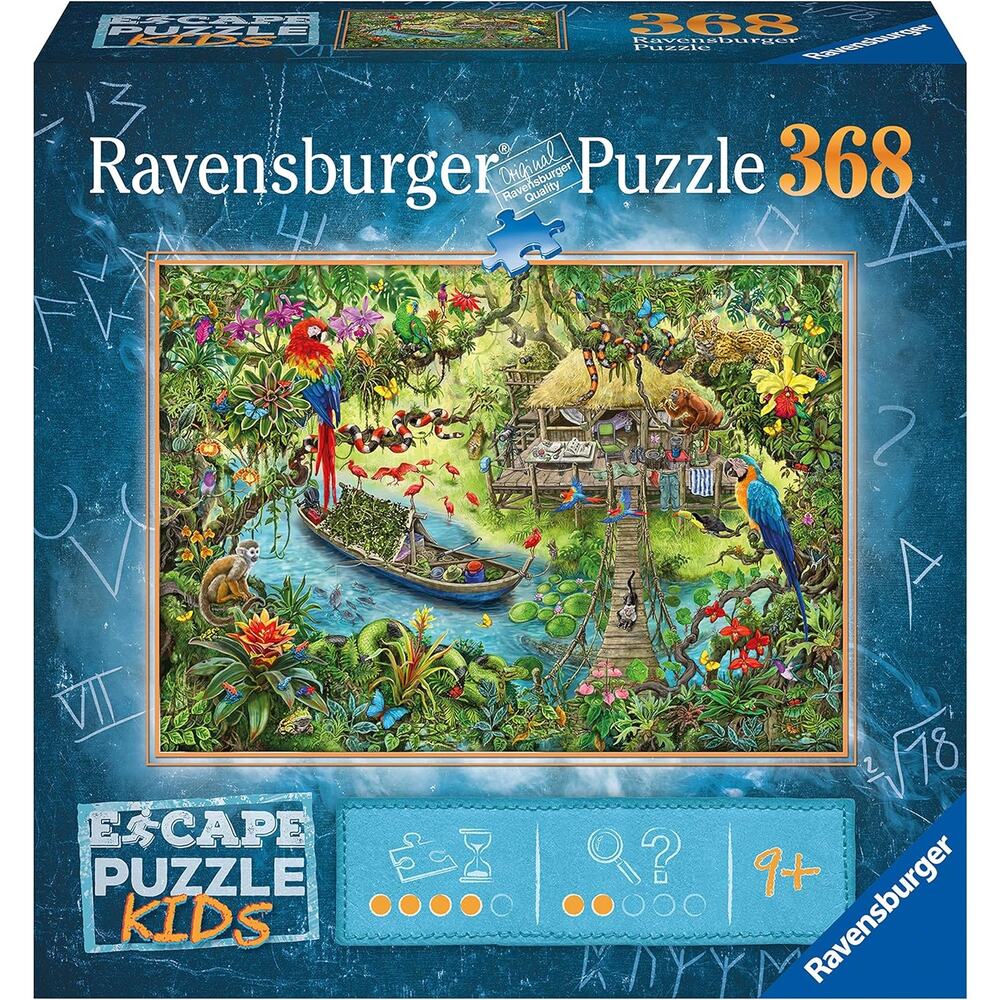 Ravensburger Escape Kids: Jungle Escape 368 Piece Jigsaw Puzzle for Kids 368